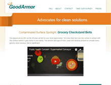 Tablet Screenshot of goodarmor.com